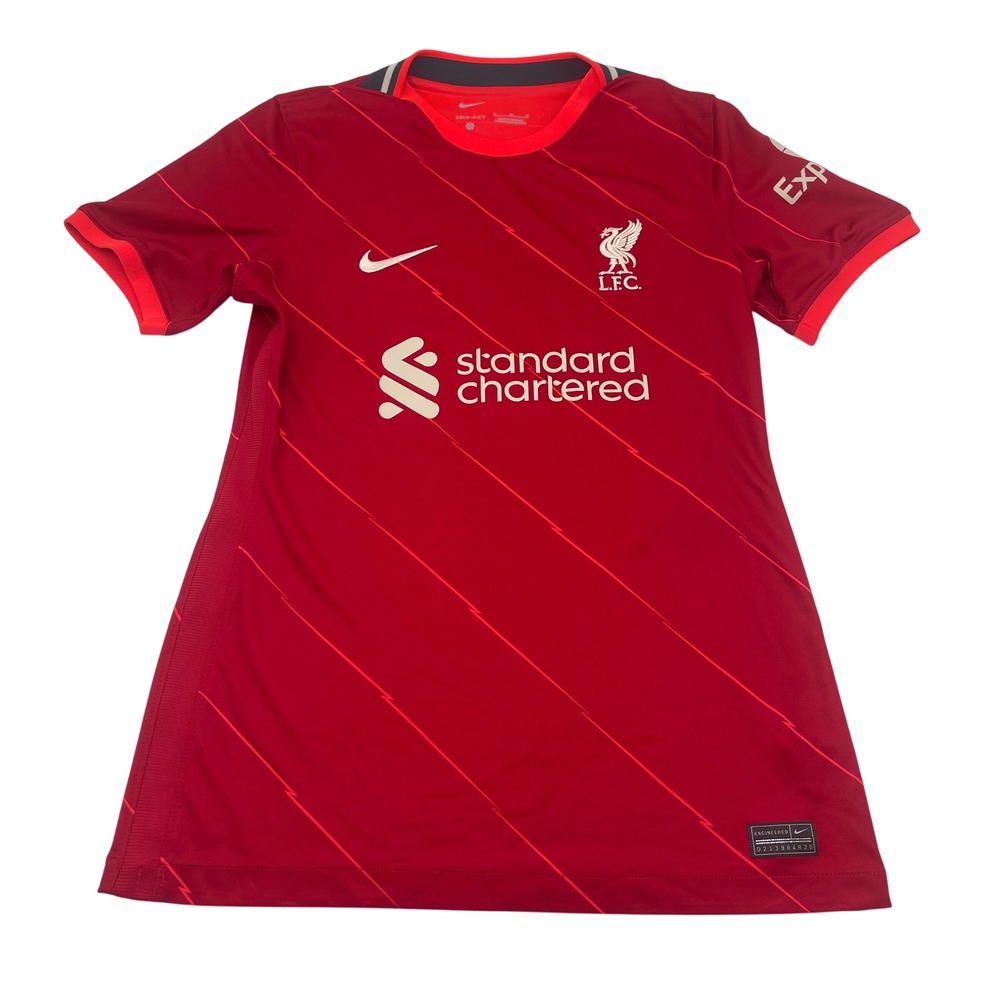 Nike Liverpool FC Mens Size M Soccer Jersey Short Sleeve Dri FIT Red Number 6 - Picture 1 of 8